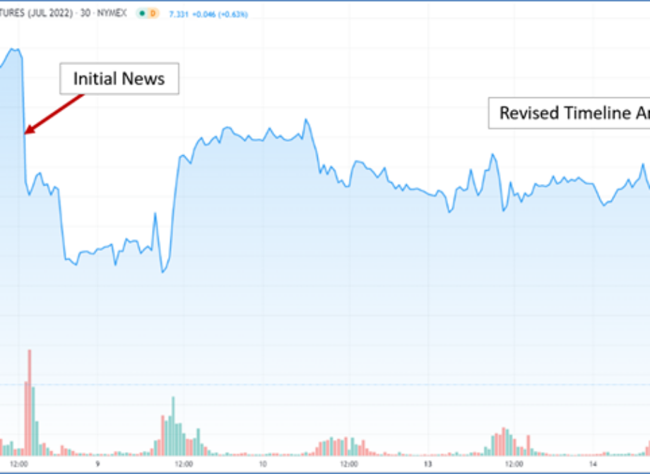 Market Monitor – US Natural Gas Prices Fall Sharply, Fears of Winter Shortages Eased