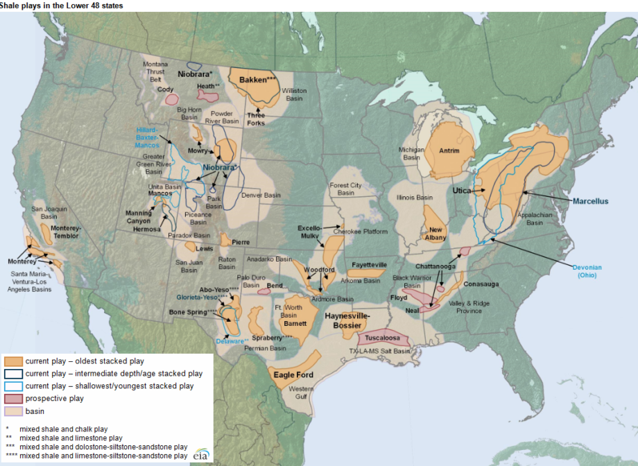 New maps highlight geologic characteristics of U.S. tight oil, shale plays