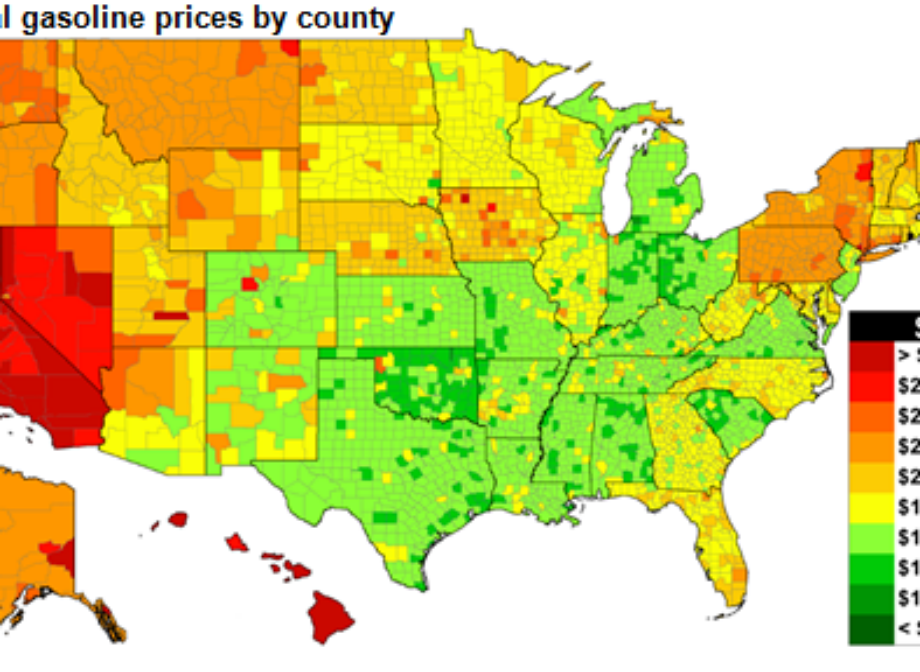 U.S. gasoline prices this Thanksgiving are the lowest in seven years